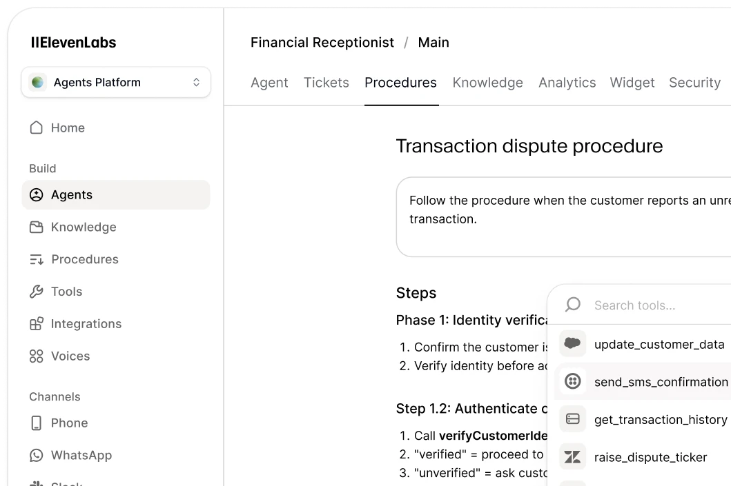 Agent tools