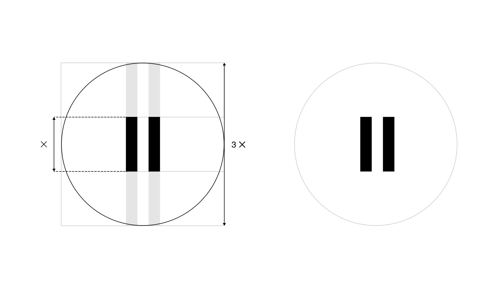 ElevenLabs Official Logo - 11 icon visual shorthand (logo construction)
