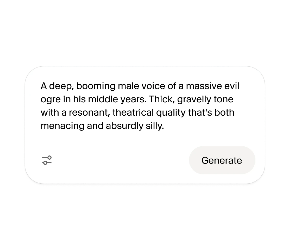 Voice design and cloning