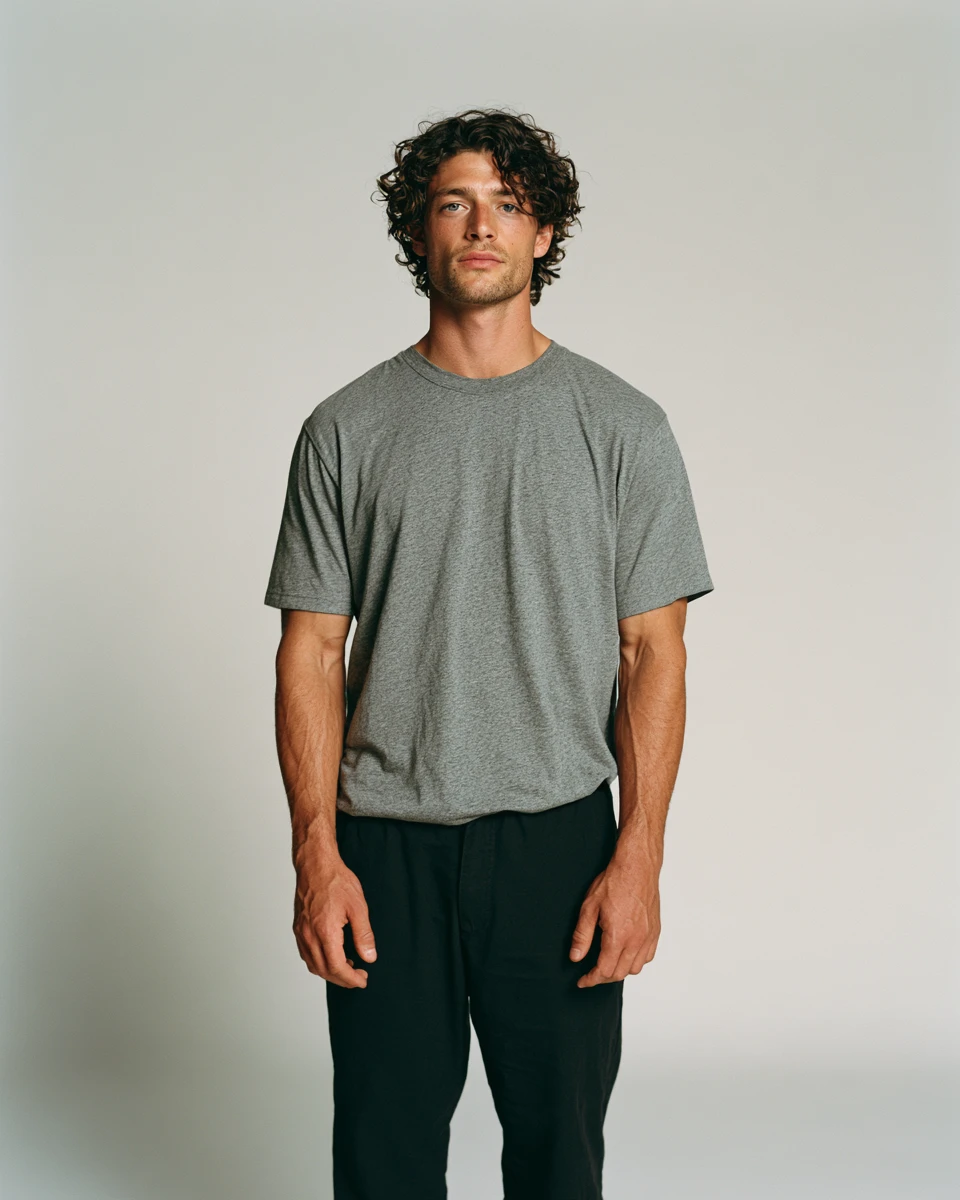 The source model photo before the outfit change