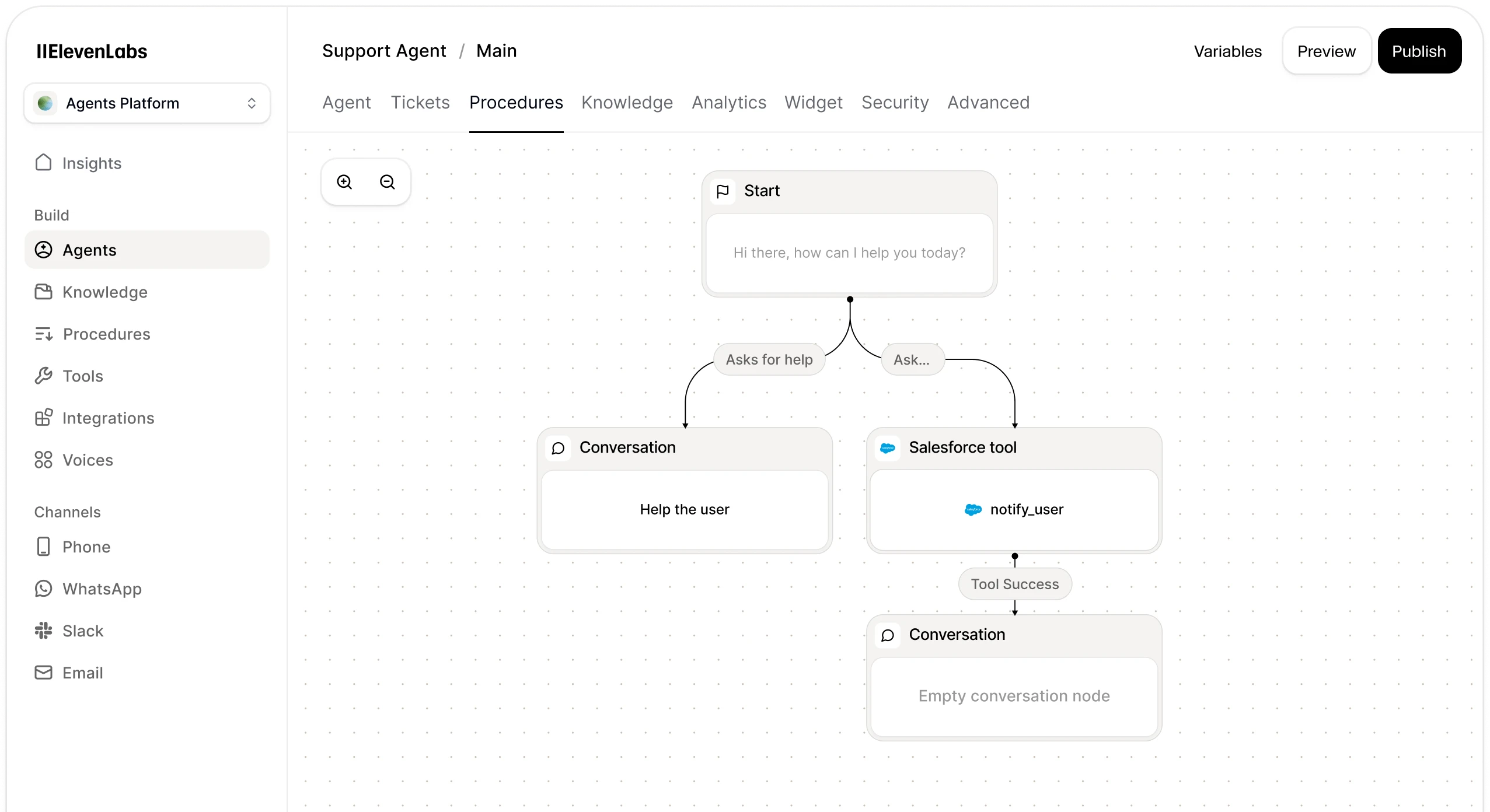 Workflows UI